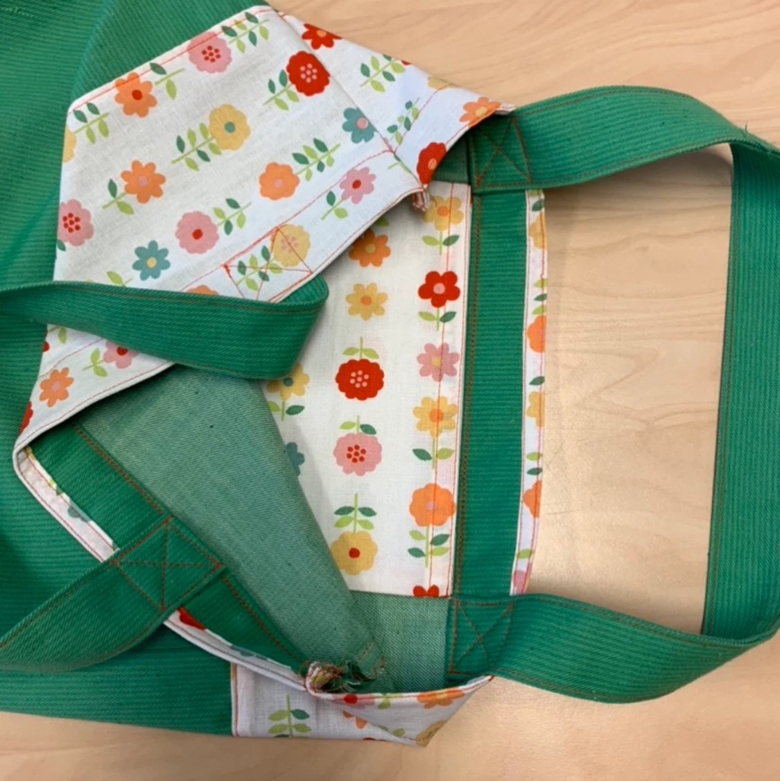 HANDSYDD TYGPÅSE  - 91