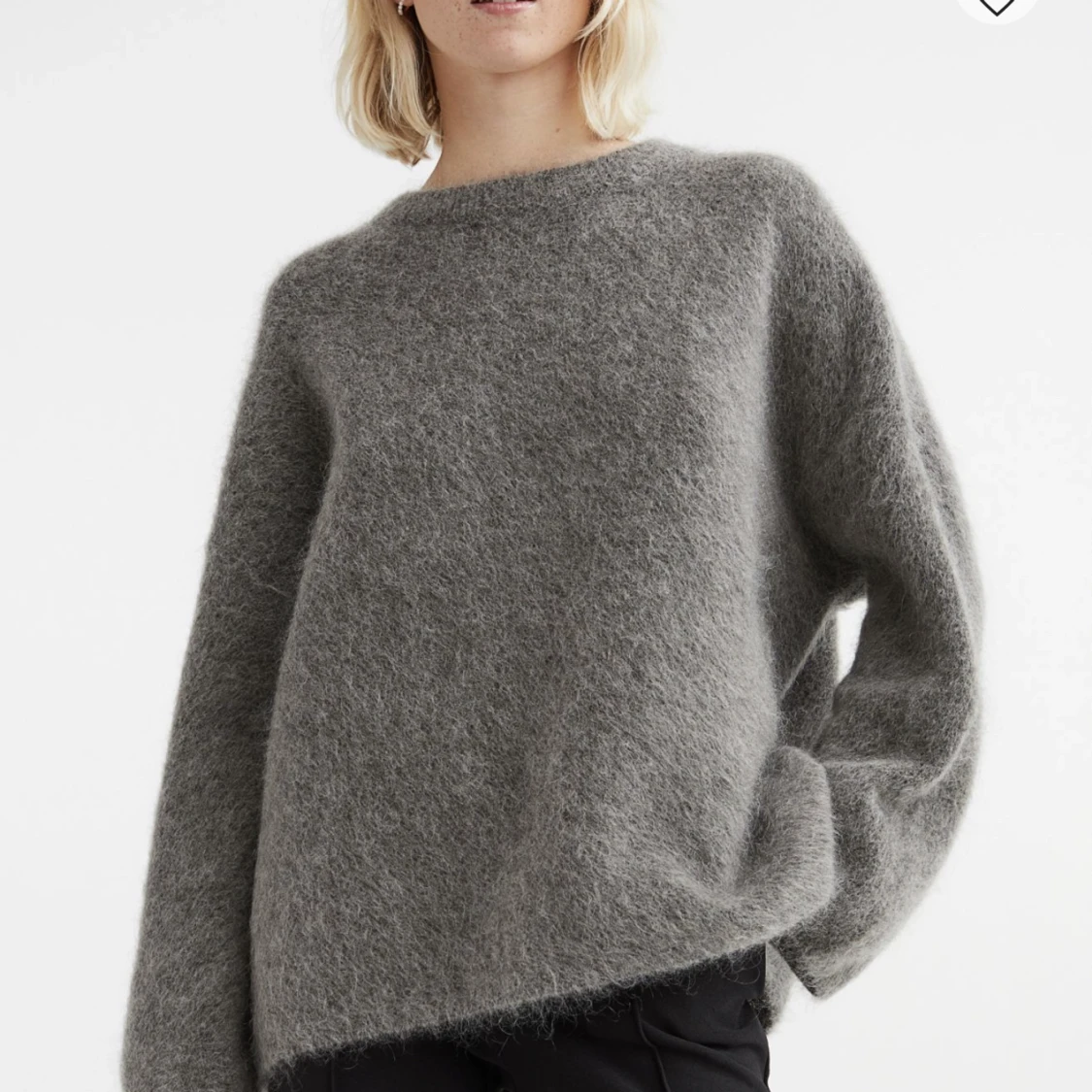 stickad mohair tröjan från hm - 90