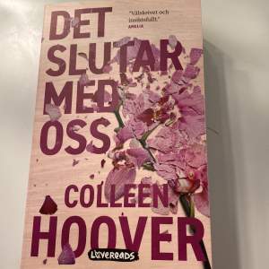 Det slutar med oss av Colleen Hoover. En superbra bok Betalas med swish  Köparen står för frakten 