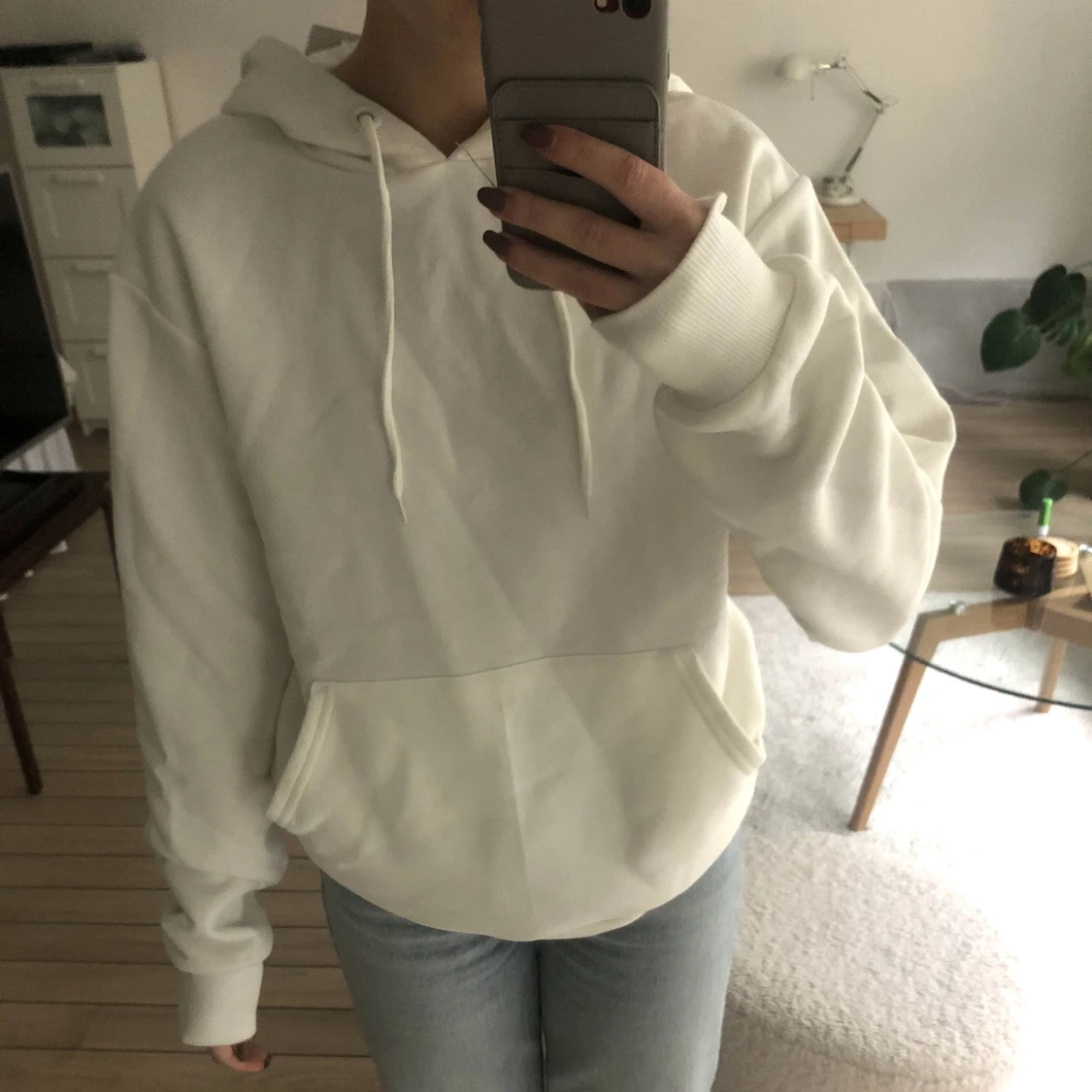 NA-KD oversized hoodie med borstad yta