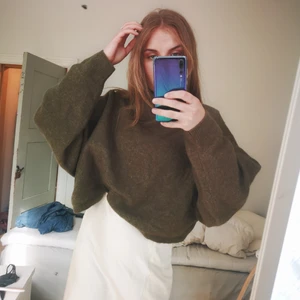 Bik bok stickad tröja - Stickat fräsch grön stickad tröja 