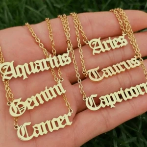 Stjärntecken halsband - Jag har alla stjärntecken och vill sälja de. Helt nya i paketet. Skriv så kan jag fota ditt sjärntecke.