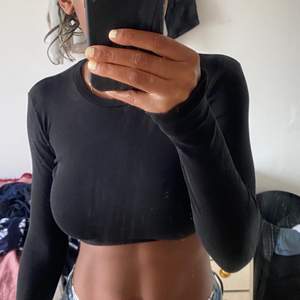 Långärmad crop top från zara, använd 1 gång, bra till höst, slutsåld och populär