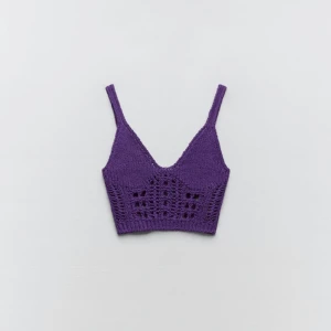 ribbad topp | ZARA | strl S - använd en gång :)