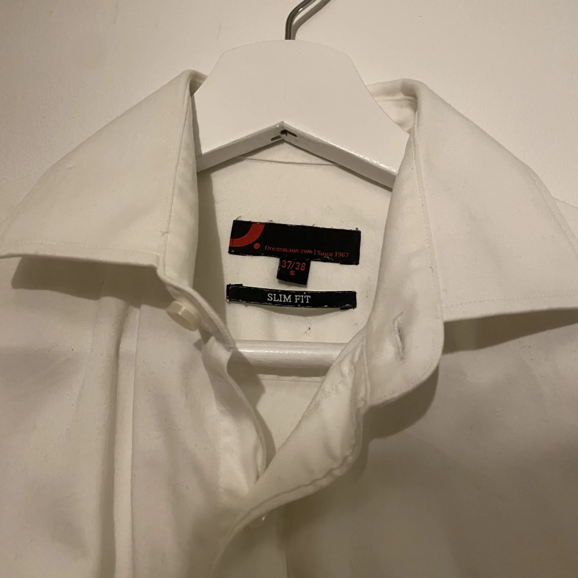 Vit Dressman Skjorta - 90