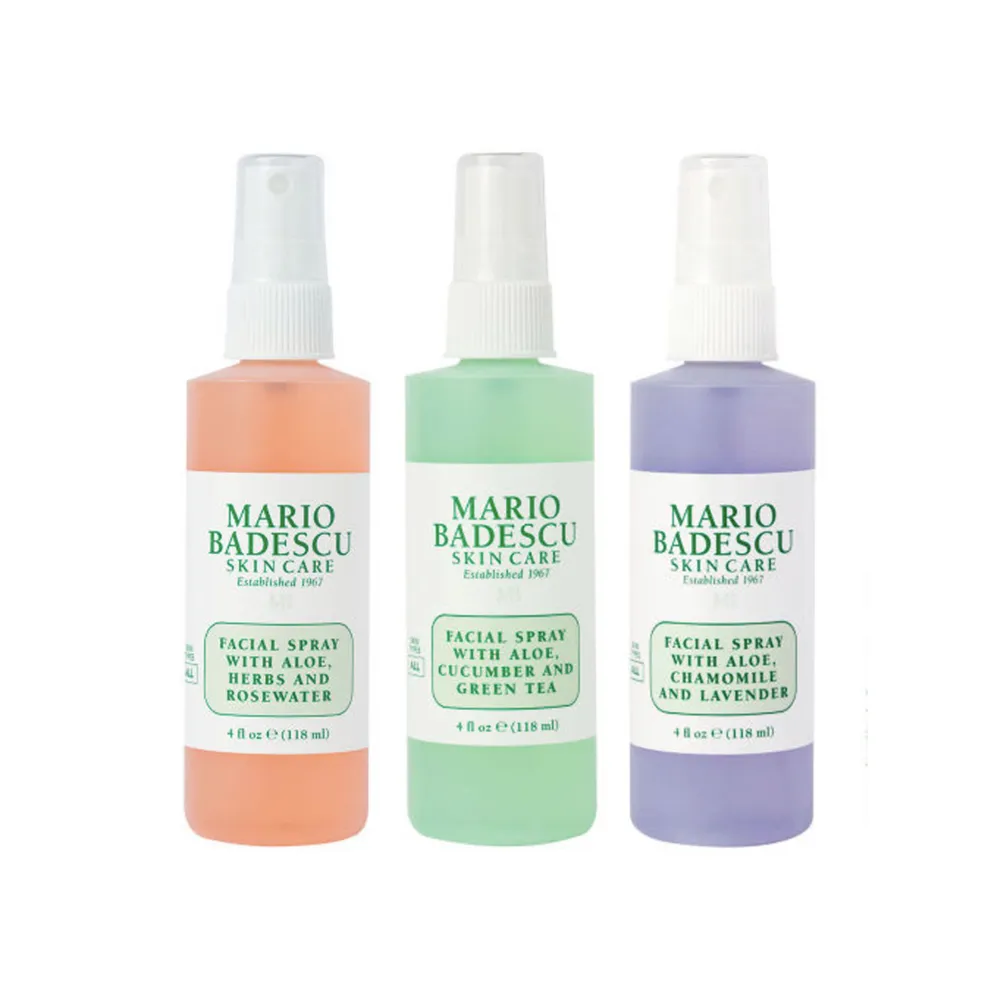 Mario Badescu glow mist kit trio😊Råkade beställa 2 paket och går inte att skicka tillbaka, helt nya i förpackningen💕 3x118ml. Skönhet.