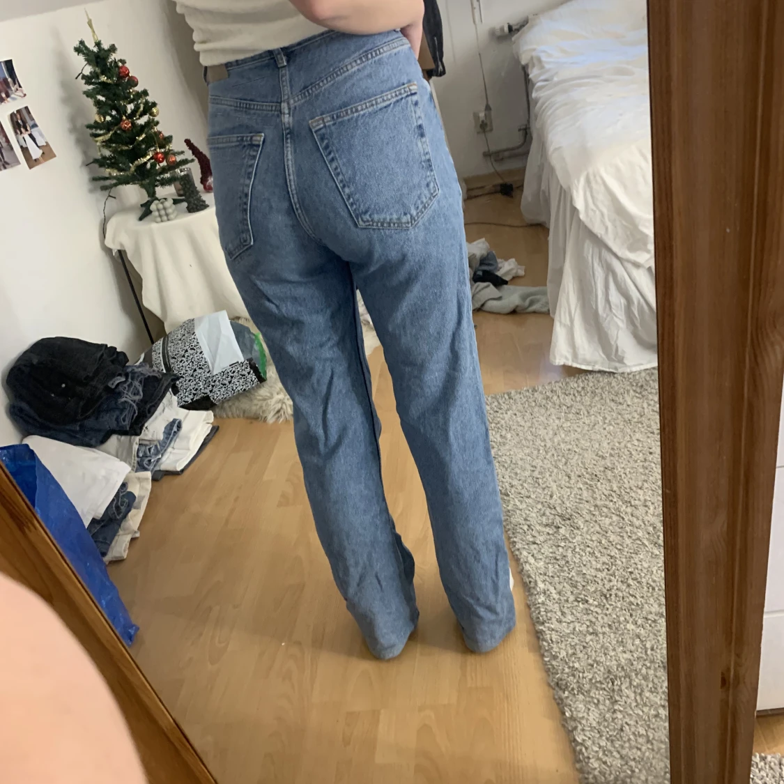 Raka blåa jeans - 91