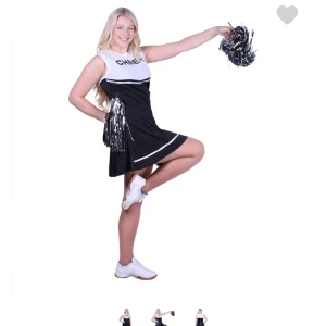 Cheerleader uniform inkl. Pompoms - Endast använd en gång 