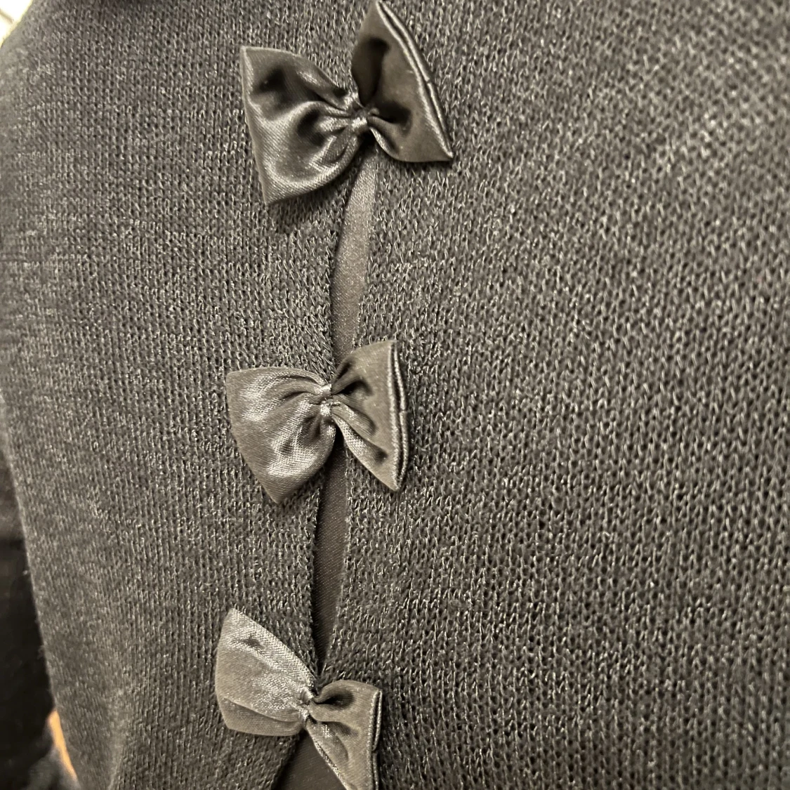 Långärmad stickad topp  - 91