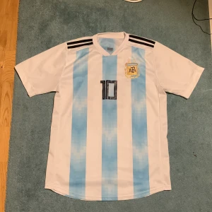 2018 VM Argentina tröja - Hej! Säljer min 2018 VM Argetina tröja pga att jag nt vill ha den ännu mer. Pris kan diskuteras.
