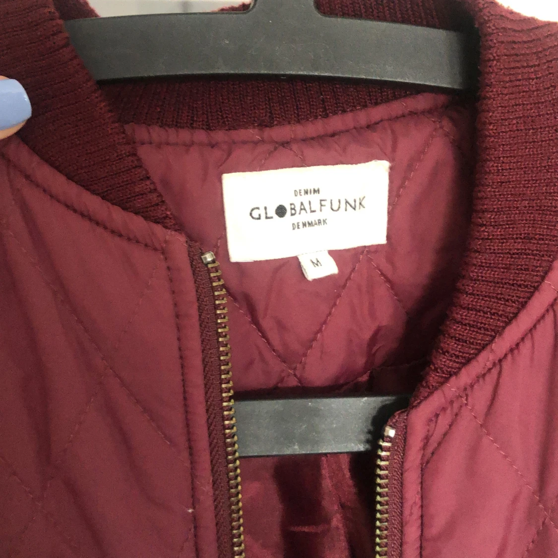 Vinröd vårjacka - 91
