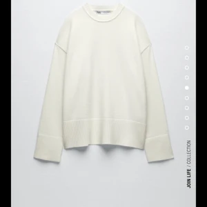 Stickad tröja - Vit stickad tröja från zara🥰