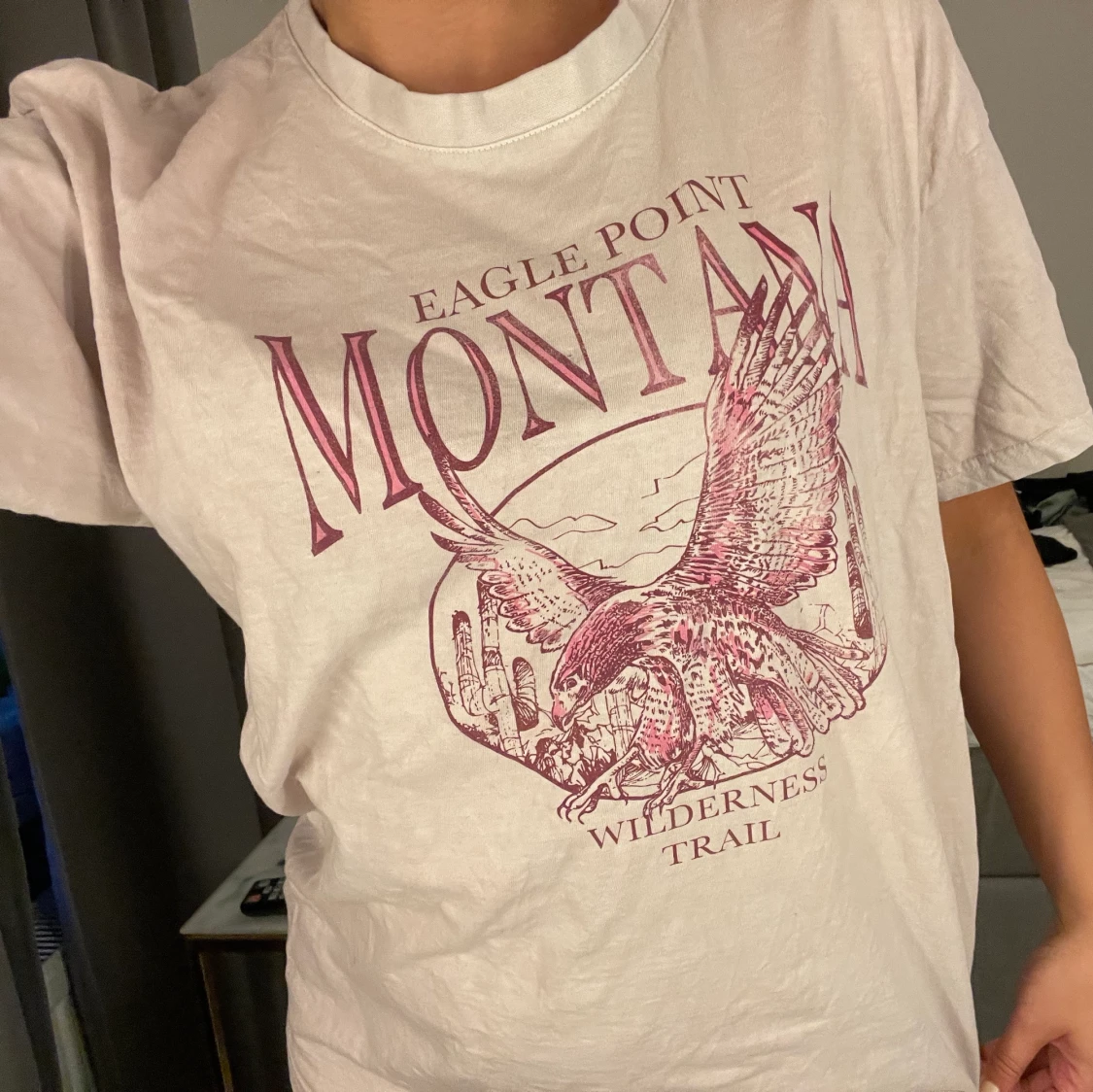 Rosa oversized t-shirt storlek s - 90