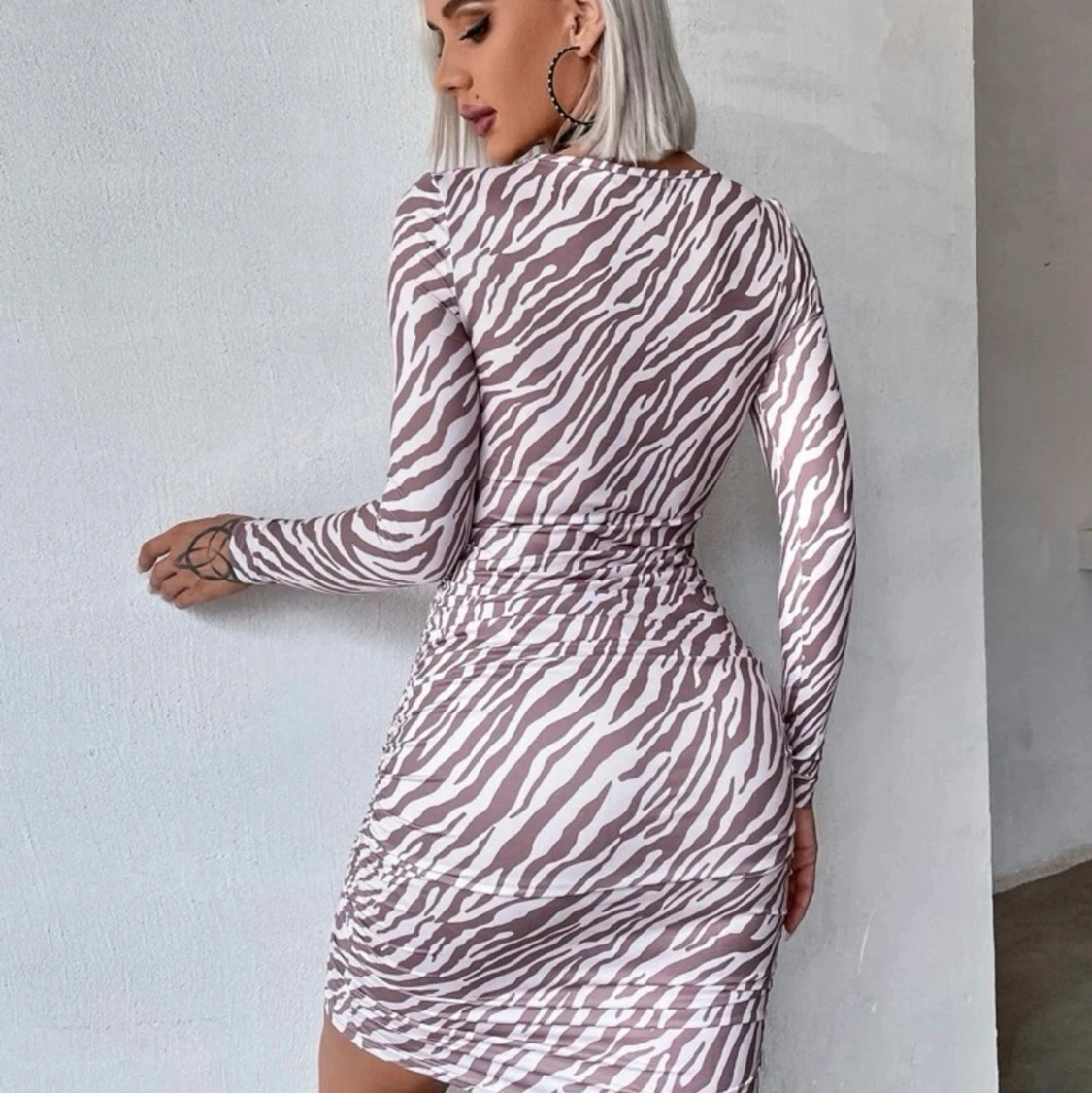 Zebra färgad klänning - 90