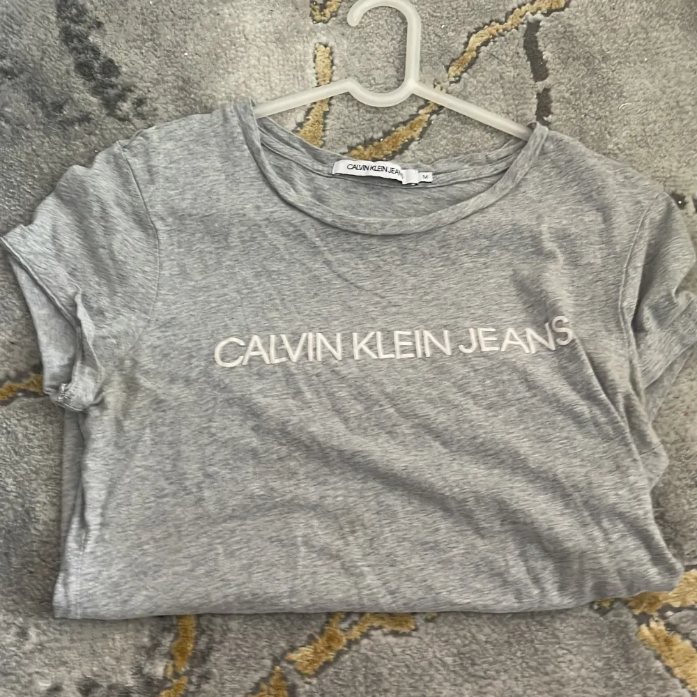 Grå Tshirt från Calvin klein storlek M. Använd fåtal gånger.. T-shirts.