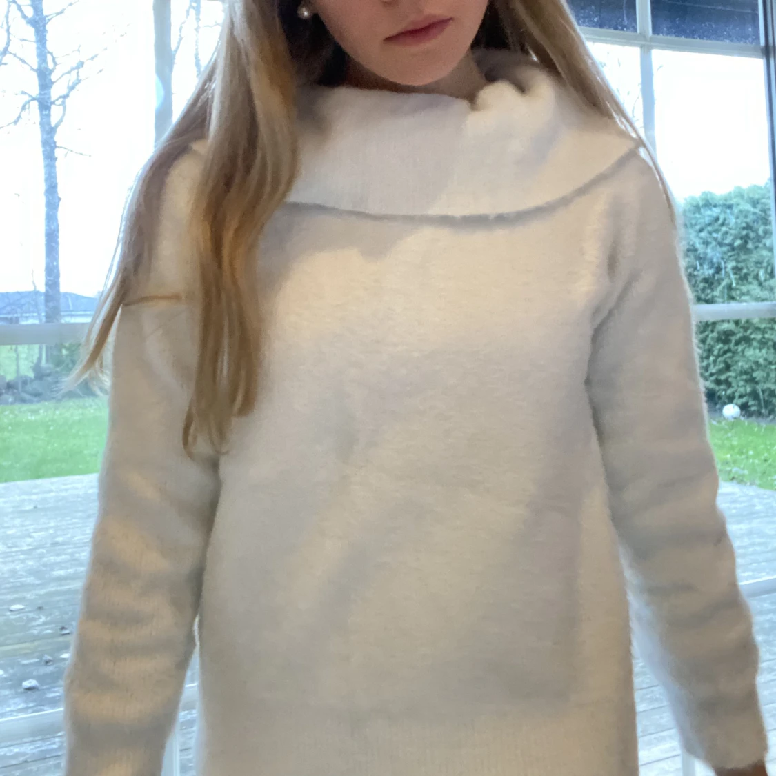 Mysig vintertröja med krage🤍 - 91