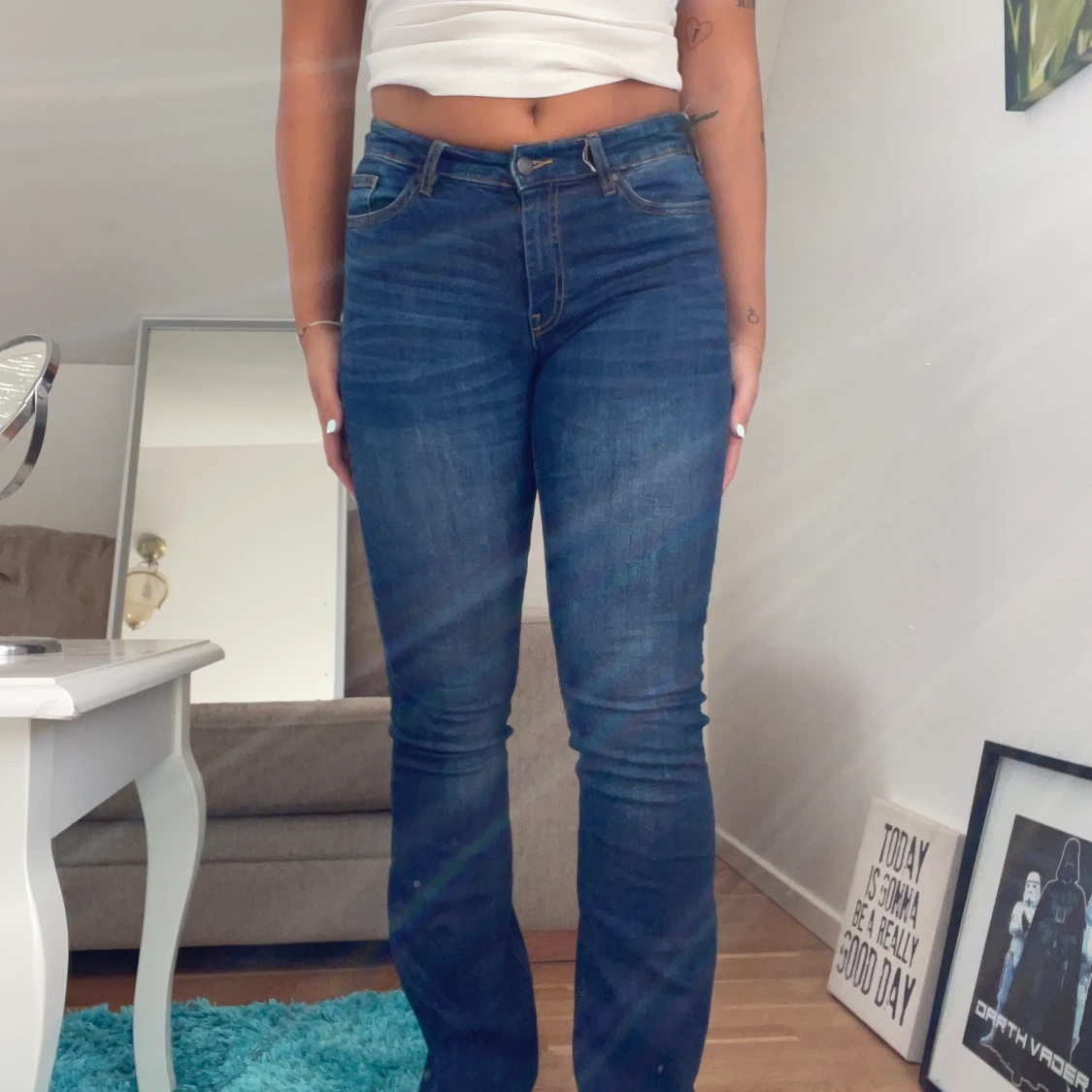 Lågmidjade jeans