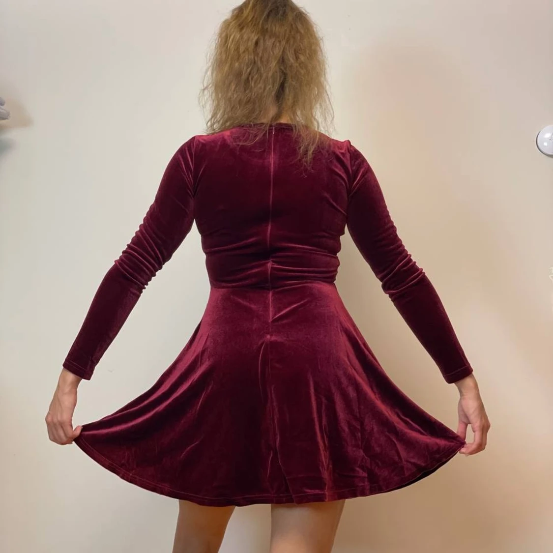 Sammet Jul klänning S - 90