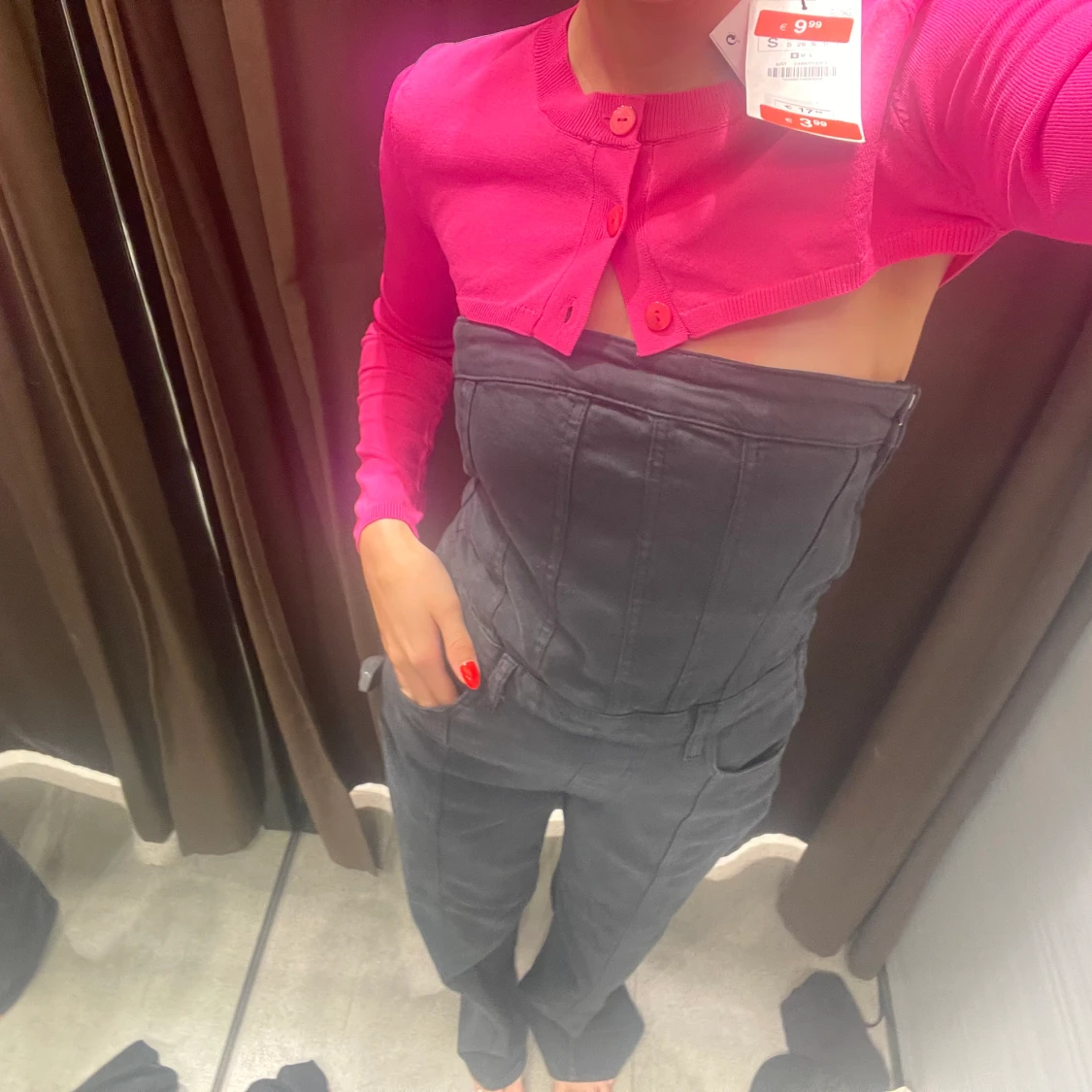 Zara jeans jumpsuit  - 90