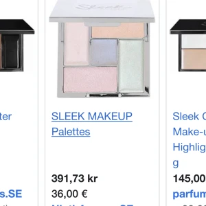 Sleek kräm highlight palett!  - Hejsan! Säljer nu denna eftertraktade paletten ifrån Sleek! 100% nyskick men säljes då jag vill köpa en annan! Vitaktiga, blå & grön är kräm medans guld o ljusrosa är puder. Nypris är omkring 400kr+frakt men jag säljer för 200kr inkl frakt ☺️ Hör av er!!