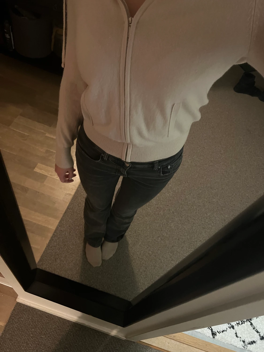 Soft goat zip hoodie - 90