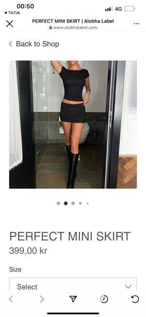 Helt ny Alobha kjol  - Säljer en kjol från Alobha label! Helt slutsålda. I storlek M och S + frakt! Prutat och klart. Se mått och bilder på modeller på hemsidan.