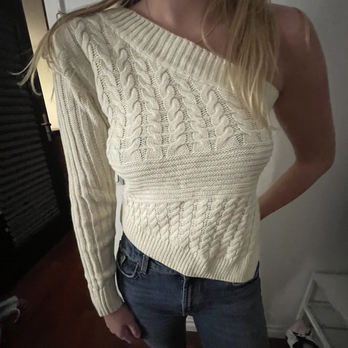 Stickad topp