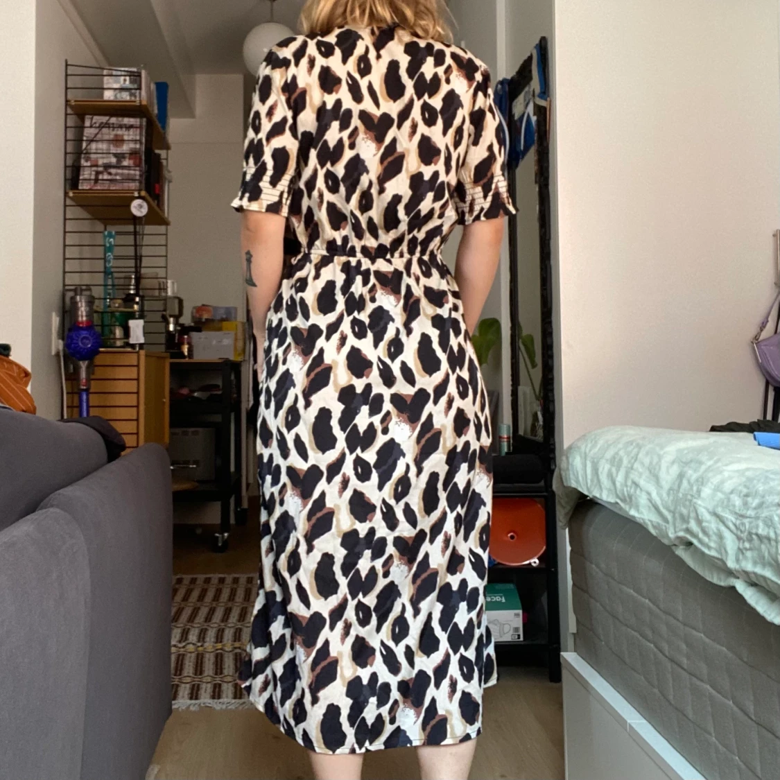 Mönstrad klänning - 90