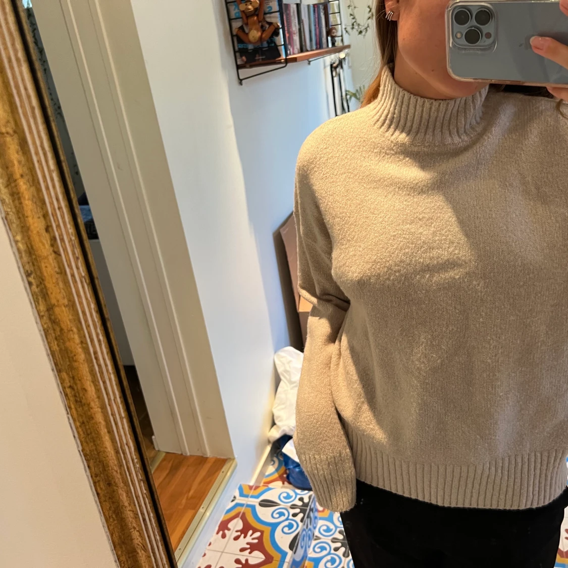 Stickad polotröja - 90