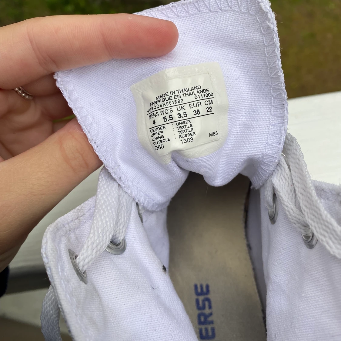 Höga vita Converce  - 90