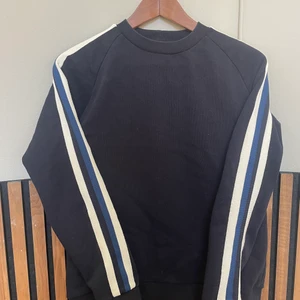 Sandro Man Striped Navy Sweater S - Sandro Man Striped Navy Sweater S Size S Good condition Last pic for fit