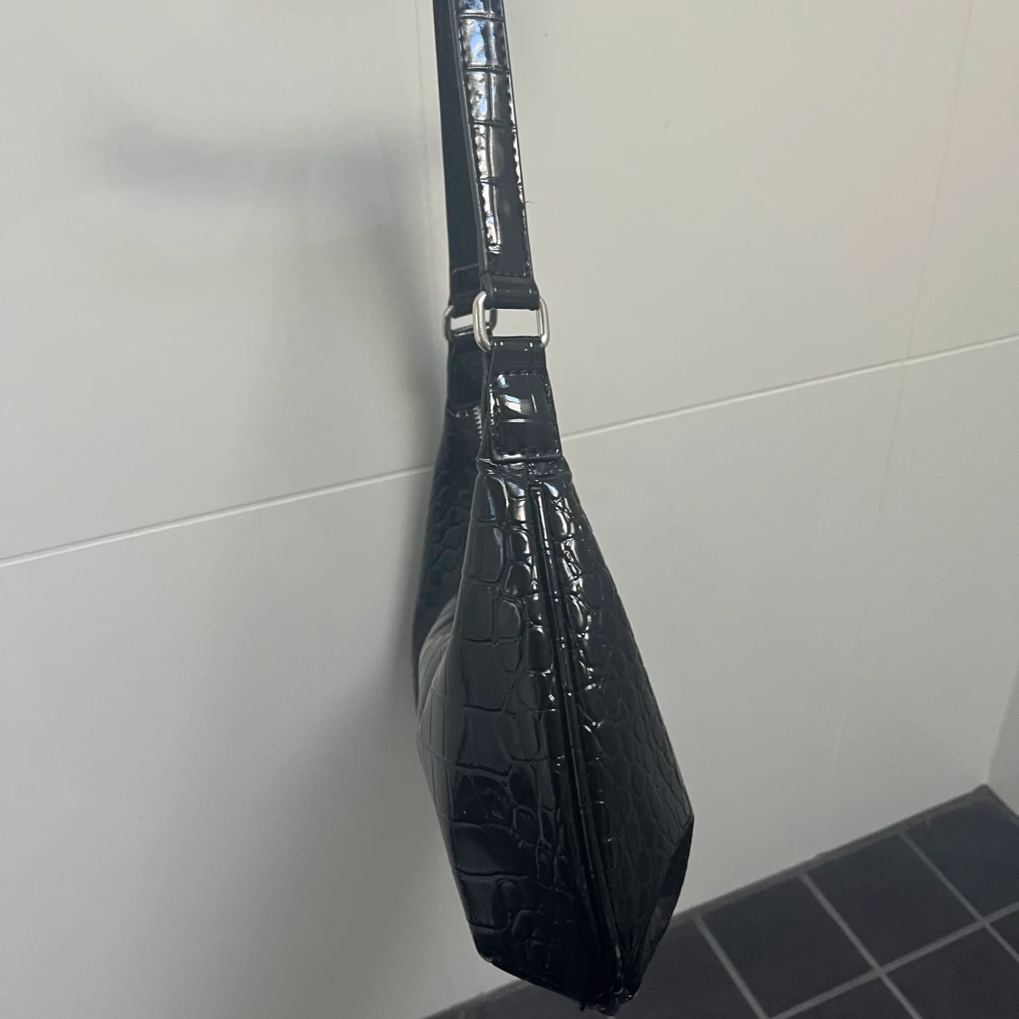 Black Leather Shoulder bag  - 91