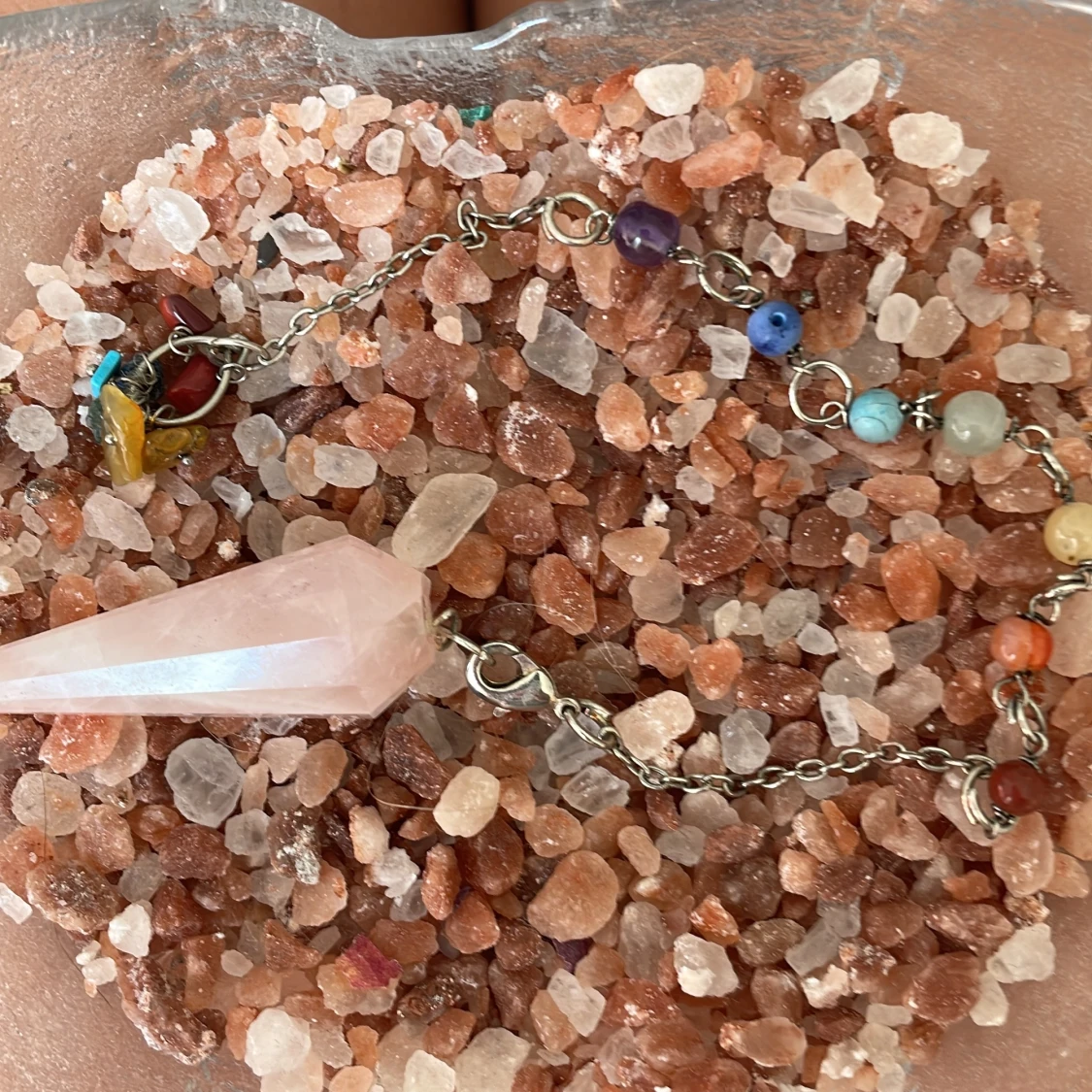 En rosenkvarts pendel❤️ - 91