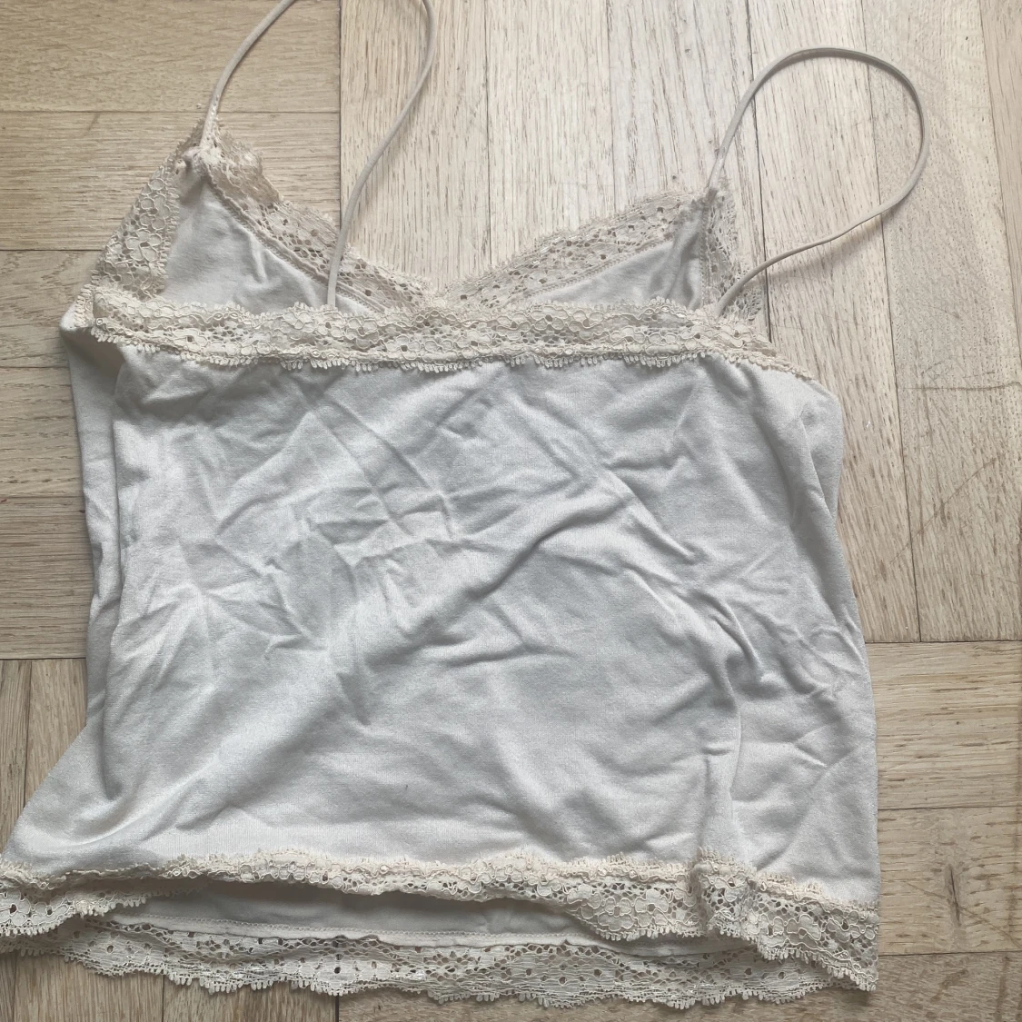 Beige/ljus rosa linne - 90