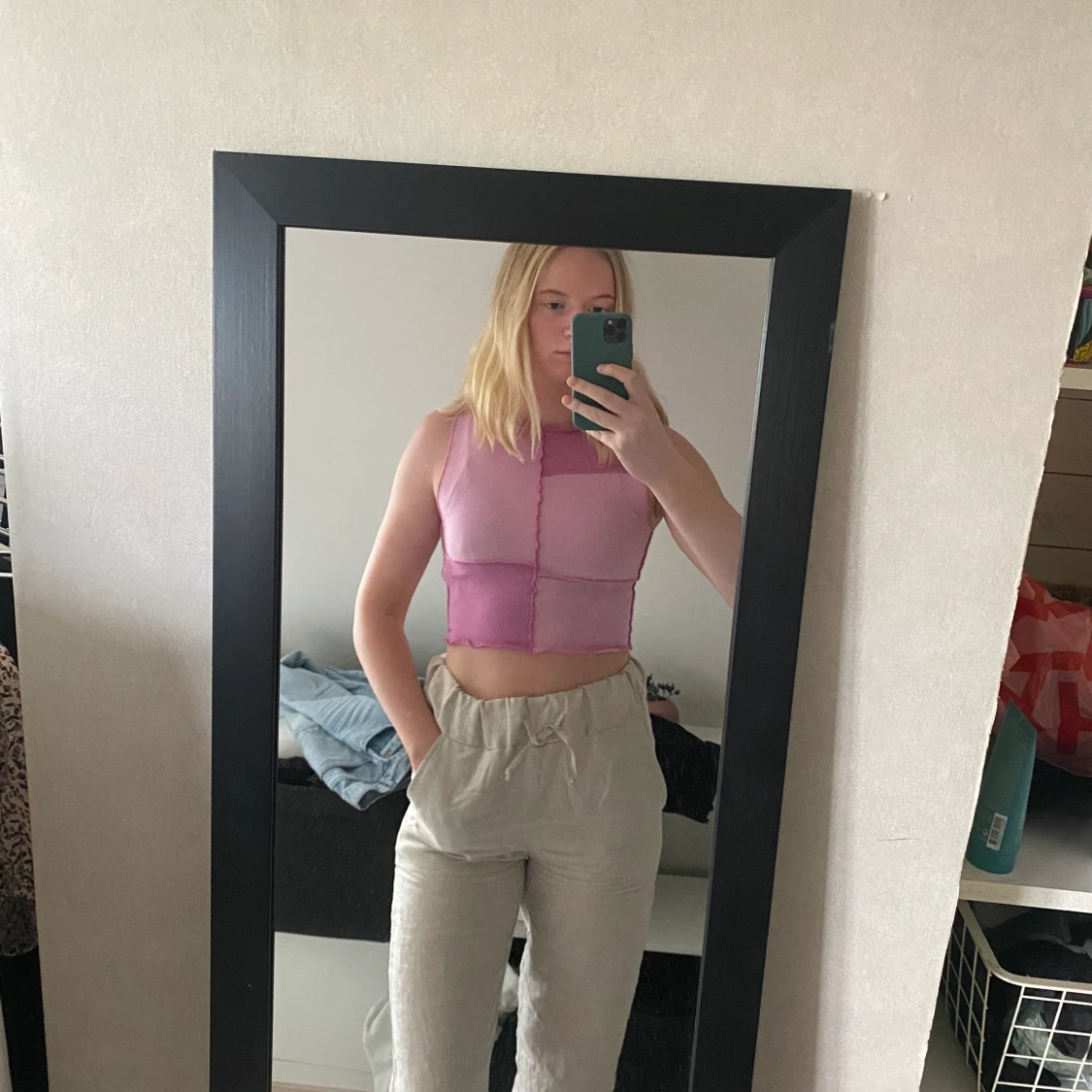 Rosa topp från Pull and Bear