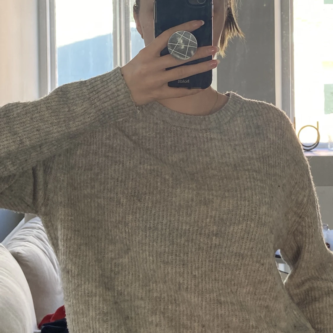 Stickad basic topp från H&M