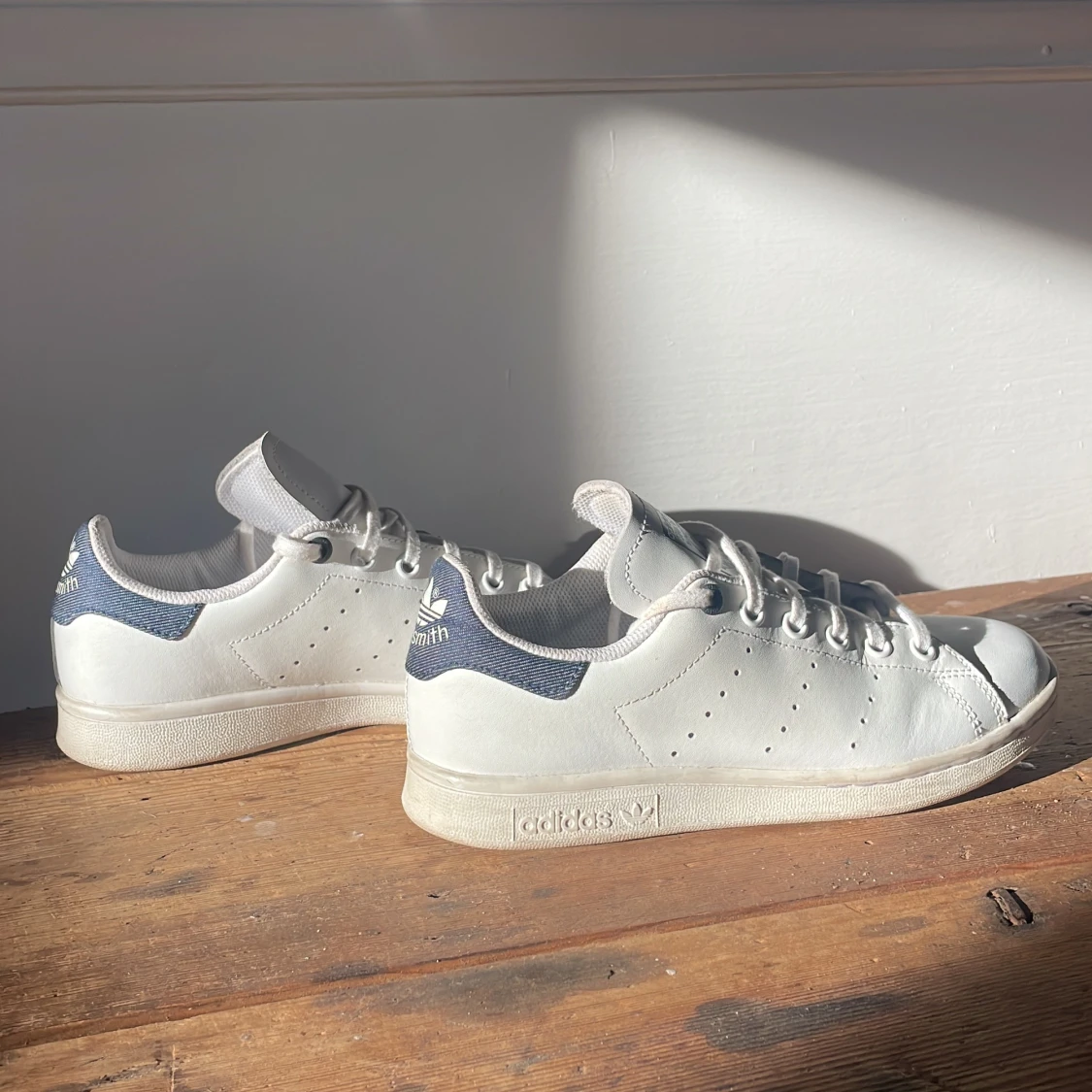 Adidas original Stan Smith jeans-färgad häl