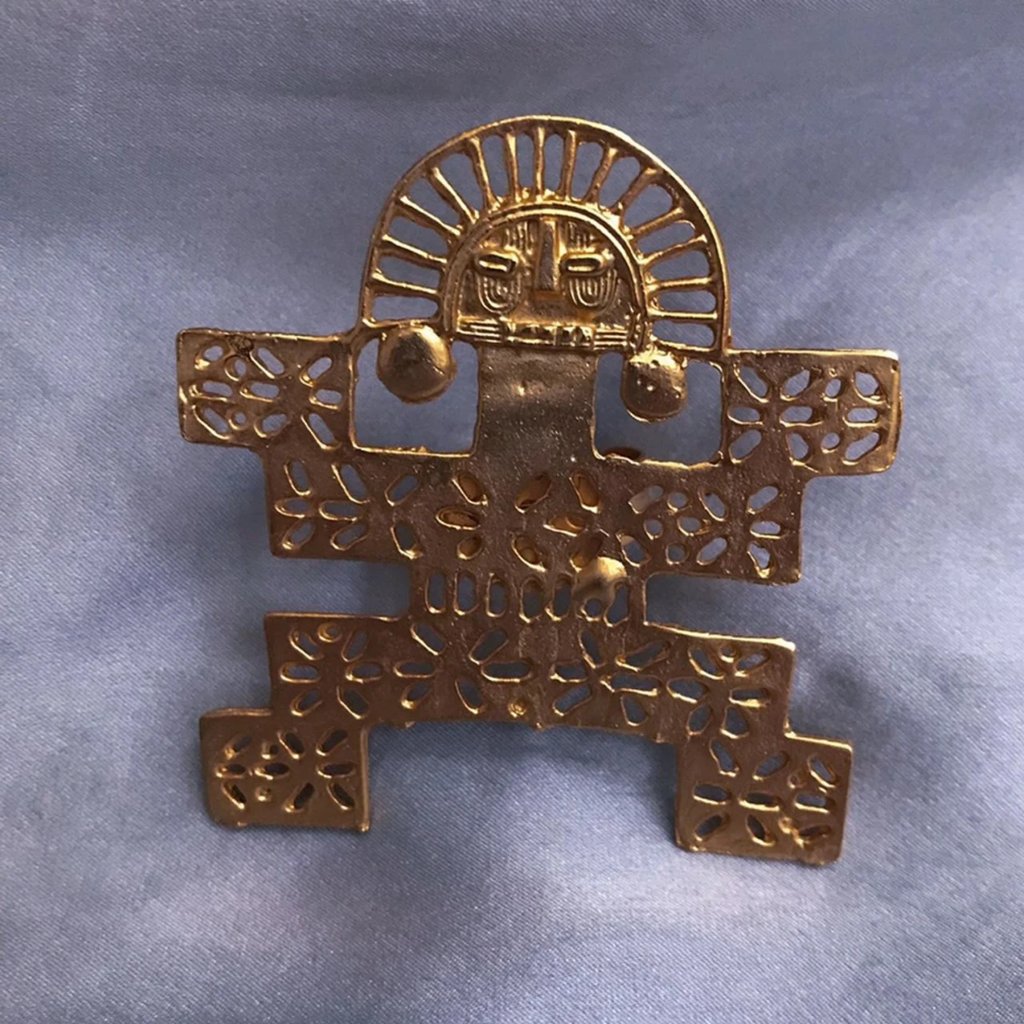 Handcrafted Precolombian Style Cocktail Ring