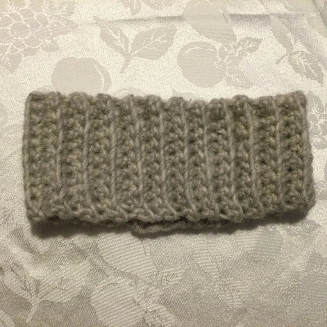 Virkade Öronvärmare Grå