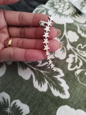 Fashion earrings  - Funk Sjärna clip örhängen för kvinnor och män. Zinklägering coola smycken, kedja örhängen metal.