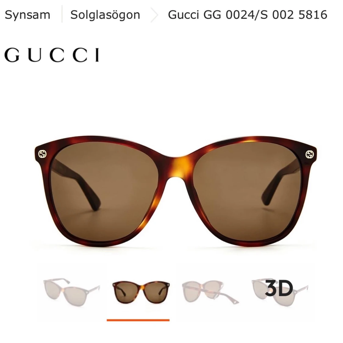 GUCCI solglasögon  - 91