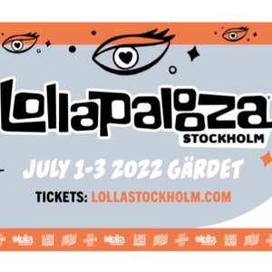 Säljer min 3 dagars lollapalooza biljett då jag inte kan gå längre. Den är äkta och har digitala kvittot från ticketmaster. Biljetten är digital den med. Köpt för 2295kr Säljer för 1500kr men kan sänka vid seriös köpare. 