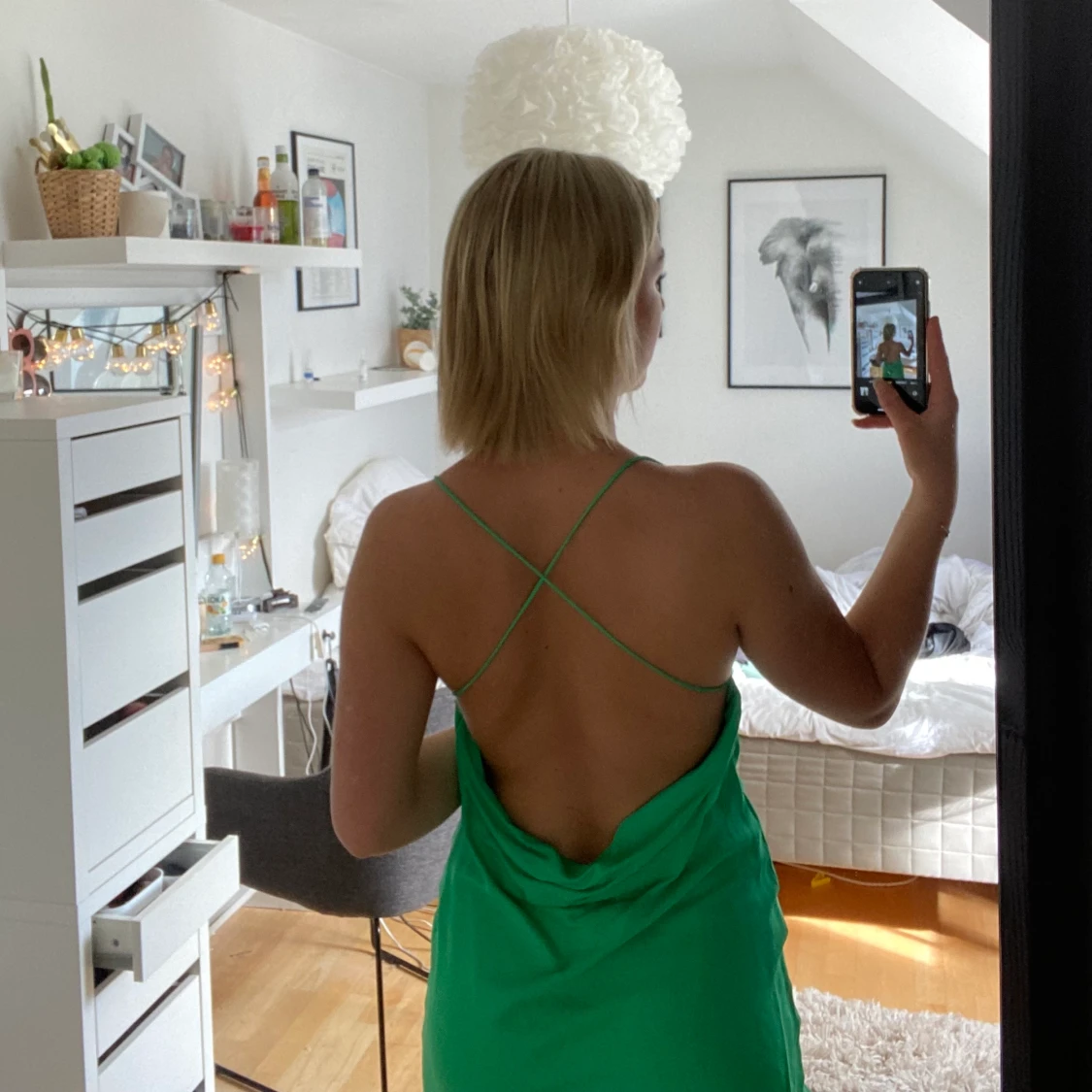 Grön klänning - 90