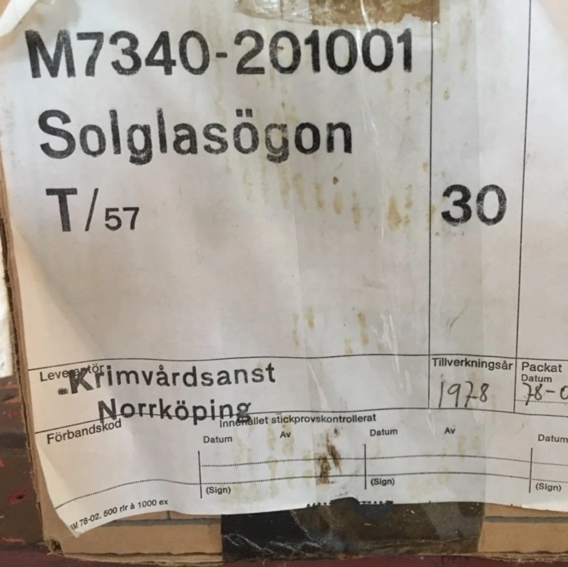 Retro solglasögon 1978 - 91