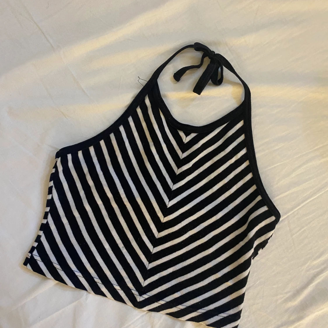 Randig Halterneck Topp