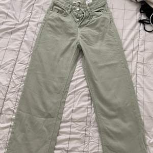 Mom fit jeans In mint green color from hm . Size 34. Worn once 