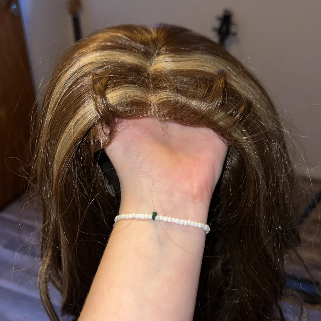 synthetic lace wig  - 90