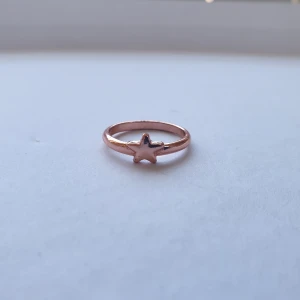 Bronsfärgad stjärnring - En bronsfärgad ring med stjärna på, nästan helt oanvänd. 