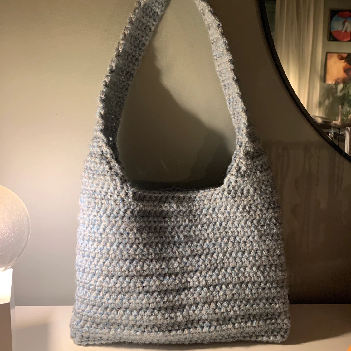 Virkad axelväska - 90