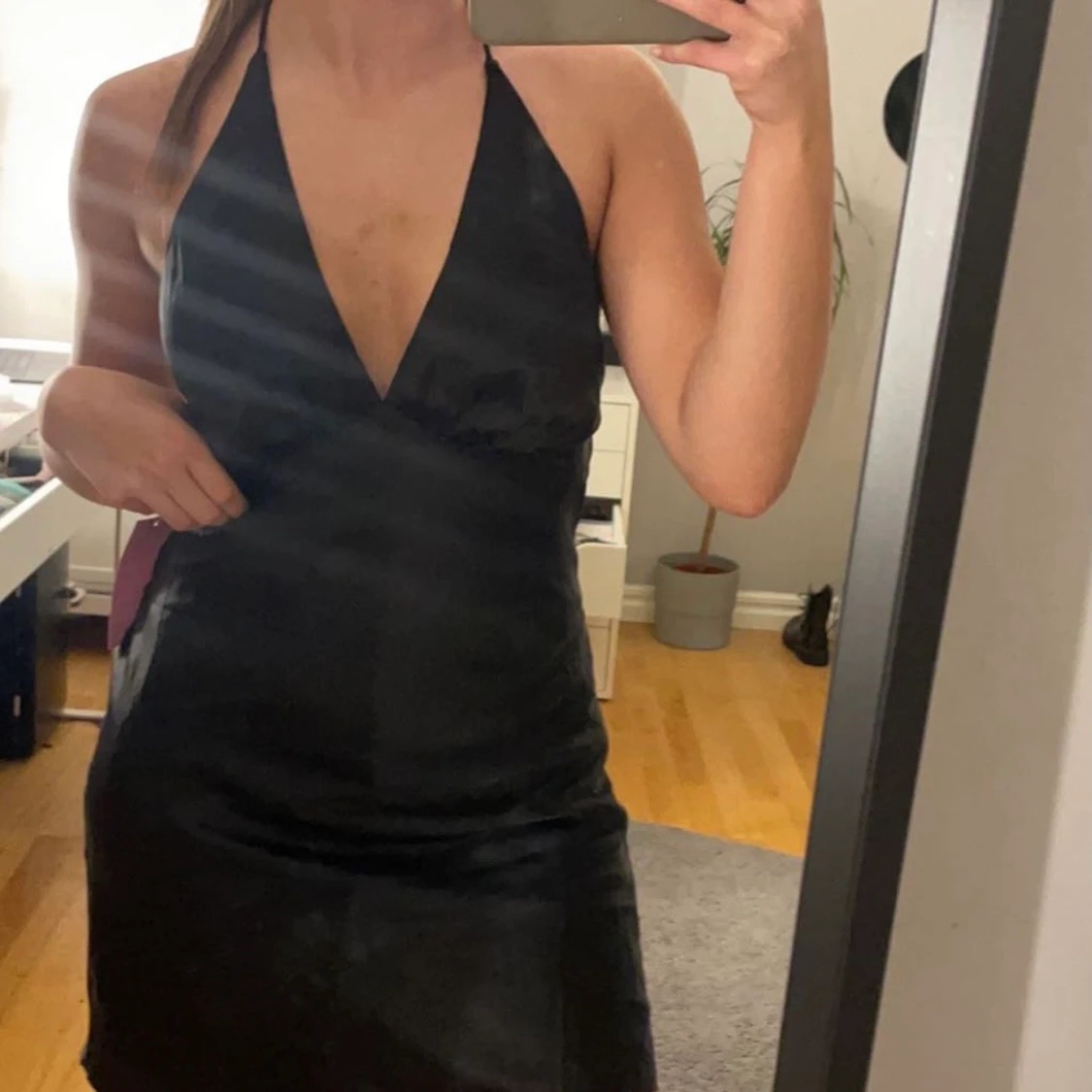 Satin klänning - 90